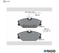 PAGID T9033N Brake pad set