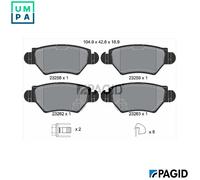 BRAKE PAD SET DISC BRAKE T9066N FOR CHEVROLET OPEL ZAFIRA/MPV ASTRA/G/Van 2.0L