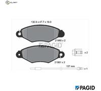 PAGID T9070N Brake pad set