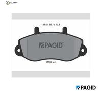 PAGID T9075N Brake pad set