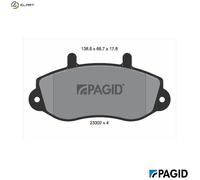 PAGID T9075N Brake pad set