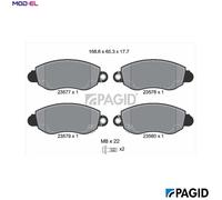 PAGID T9098N Brake pad set