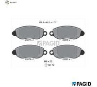 PAGID T9098N Brake pad set