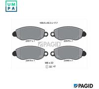 PAGID T9098N Brake pad set