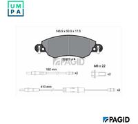 PAGID T9105N Brake pad set