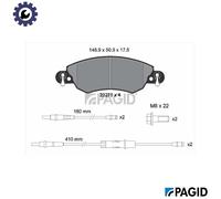 PAGID T9105N Brake pad set