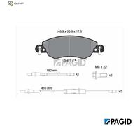 PAGID T9105N Brake pad set