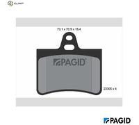 PAGID T9106N Brake pad set