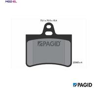 PAGID T9106N Brake pad set