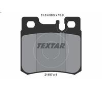 Textar Rear Brake Pads fits Mercedes-Benz 190 124 E-Class SL C-Class SLK 2119701