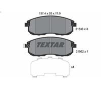Brake Pad Set, disc brake TEXTAR 2163301 for INFINITI G20 2 1990-1997
