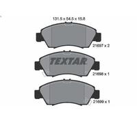 Brake Pad Set, disc brake TEXTAR 2169701 for HONDA LOGO (GA) 1.3 1999-2002