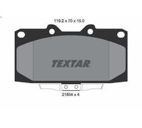 Brake Pad Set, disc brake TEXTAR 2185401 for NISSAN SKYLINE (R33) 2.5 1993-1998