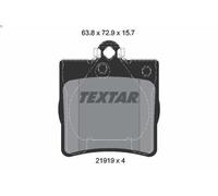 Textar 2191903 Rear Disc Brake Pad Set Fits Chrysler Mercedes-Benz