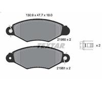 Brake Pad Set, disc brake TEXTAR 2198004 for PEUGEOT 206 Van 1.1 2002-2007