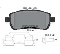 Brake Pad Set, disc brake TEXTAR 2219103 for FORD K III (UK, FK) 1.5 2018-2020