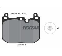 Brake Pad Set, disc brake TEXTAR 2234401 for BMW X1 (F48) 2 2015-2021