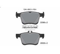REAR AXLE 2238801 BRAKE PAD SET, DISC BRAKE FITS VW T-ROC 1.0 TSI