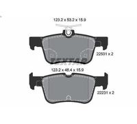 Brake Pad Set, disc brake TEXTAR 2253101 FORD USA EDGE 2 2015-2018