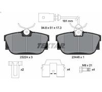 Brake Pad Set, disc brake TEXTAR 2322416 for TRANSPORTER T4 Bus 2 1990-2003