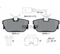 Textar Rear Brake Pads fits VW Transporter/Caravelle Transporter Kombi 2322416