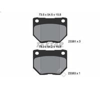 Brake Pad Set, disc brake TEXTAR 2338102 for IMPREZA Estate (GG) 2 2000-2005