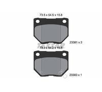 Brake Pad Set, disc brake TEXTAR 2338102 SUBARU IMPREZA Estate (GG) 2 2000-2005