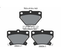 Brake Pad Set, disc brake TEXTAR 2352101 for PONTIAC VIBE 1.8 2002-2006