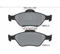 Brake Pad Set, disc brake TEXTAR 2360406 for MAZDA 2 (DY) 1.4 2003-2007