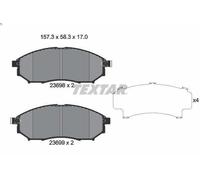 Brake Pad Set, disc brake TEXTAR 2369803 for INFINITI EX 2.5 2010-2013