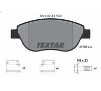 Brake Pad Set, disc brake TEXTAR 2370803 for FIAT IDEA (350_) 1.8 2008-201