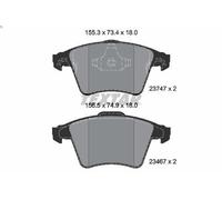 Brake Pad Set, disc brake TEXTAR 2374702 for MULTIVAN T5 2 2011-2015