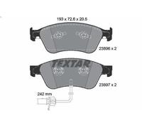 Brake Pad Set, disc brake TEXTAR 2389601 for AUDI A6 C6 (4F2) 3 2004-2006