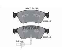 Brake Pad Set, disc brake TEXTAR 2389601 for AUDI A6 C6 (4F2) 3 2004-2011
