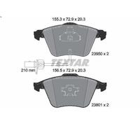 Brake Pad Set, disc brake TEXTAR 2395001 for AUDI A6 C6 (4F2) 2 2008-2011