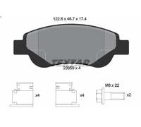 Brake Pad Set, disc brake TEXTAR 2395901 for CITROEN C1 (PM_, PN_) 1 2005-2014