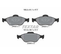 Brake Pad Set, disc brake TEXTAR 2402201 (1set-1pcs)
