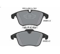 Brake Pad Set, disc brake TEXTAR 2408401 for JAGUAR XF I (X250) 3 2008-2015