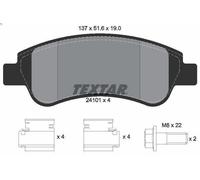 Brake Pad Set, disc brake TEXTAR 2410101 for DS DS 3 (SA_) 1.4 2015-2016