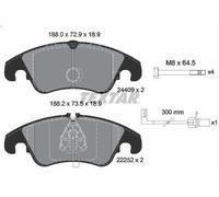 Brake Pad Set, disc brake TEXTAR 2440903 for AUDI A5 (8T3) 2 2008-2017