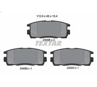 Textar Rear Brake Pads fits Vauxhall Antara Opel Chevrolet Captiva