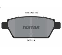 Brake Pad Set, disc brake TEXTAR 2458102 for FORD USA FUSION 2.3 2005-2009