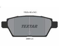 TEXTAR 2458102 Brake pad set
