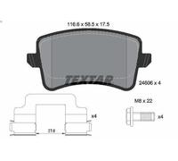 TEXTAR 2460601 Brake pad set