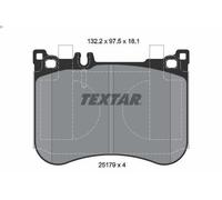 Brake Pad Set, disc brake TEXTAR 2517901 for MERCEDES-BENZ SL (R231) 3 2016-202