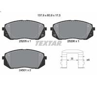 Brake Pads Set 2520501 Front Textar 581012SA70 581012SA75 581013SA20 581013ZA10