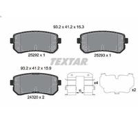 Brake Pad Set, disc brake TEXTAR 2529201 for HYUNDAI ix35 Van 2 2009-2015