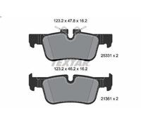 Brake Pad Set, disc brake TEXTAR 2533101 for BMW X1 (F48) 2 2015-2022