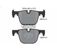 Brake Pad Set, disc brake TEXTAR 2551401 for BMW 3 (F30, F80) 3 2012-2018