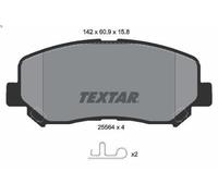 Brake Pad Set, disc brake TEXTAR 2556401 for MAZDA CX-5 (KF) 2.2 2017-2018